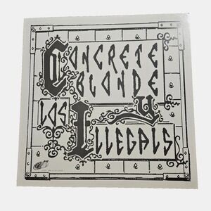 Concrete Blonde Y Los Illegals 12x12 Double Sided Promo Poster 1997 Rock Ark 21